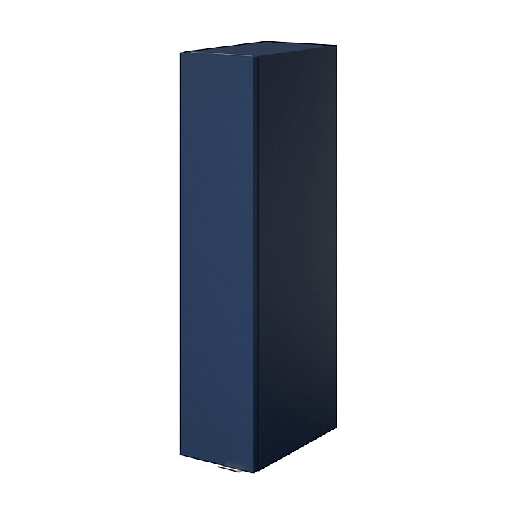 Meuble de rangement salle de bains faible largeur GoodHome Imandra bleu nuit mat L. 20 x H. 90 x P. 36 cm