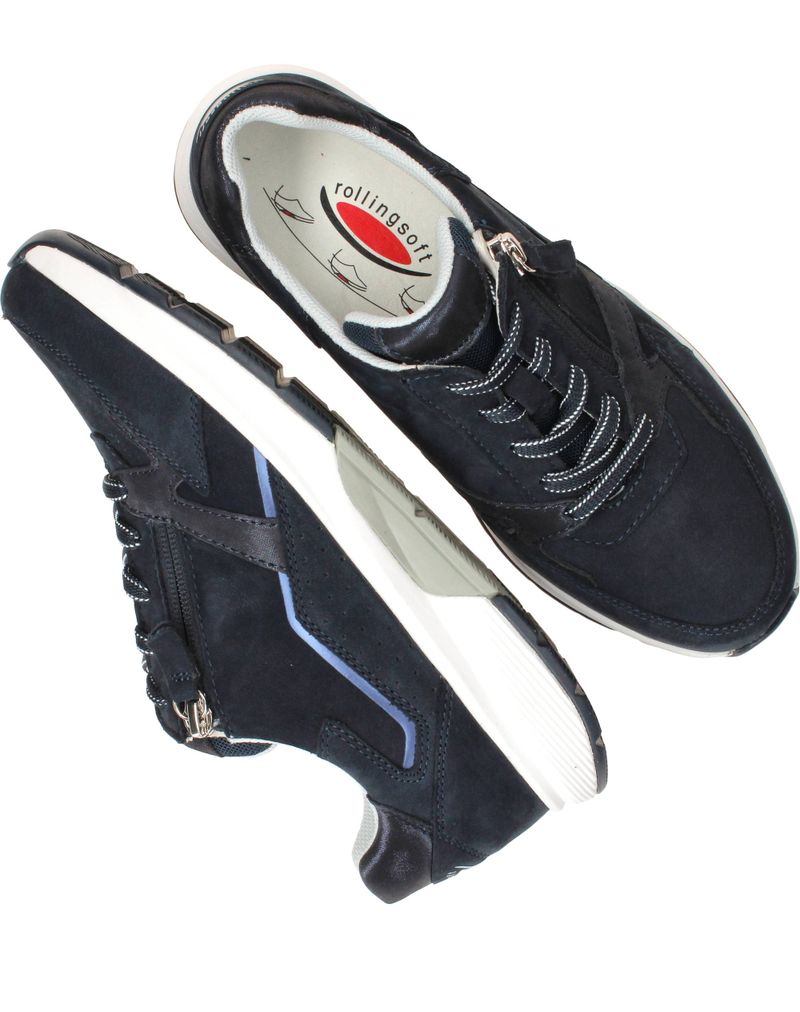 Gabor Rollingsoft Sneakers Blauw Dames