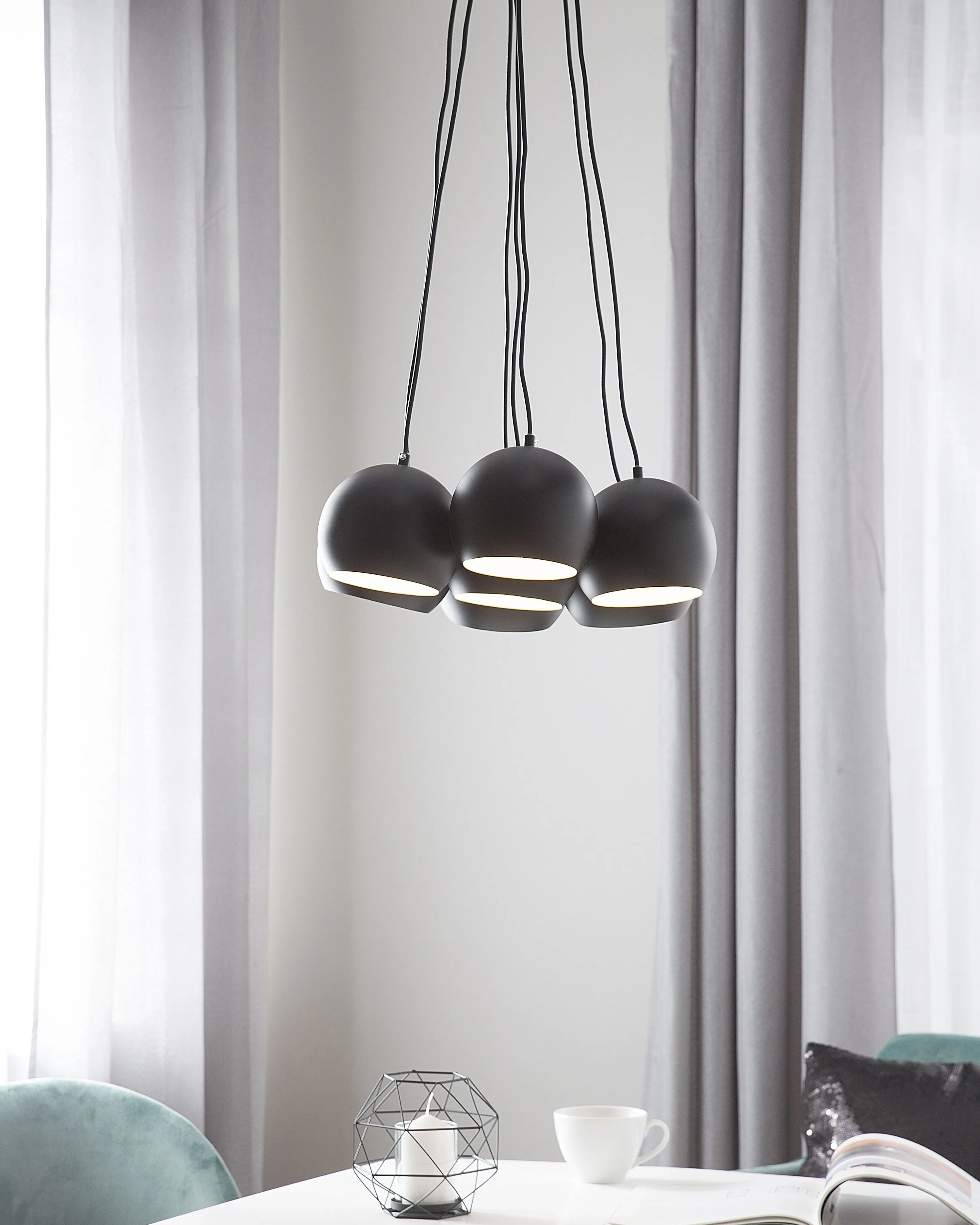 Hanglamp OLZA Metaal Zwart