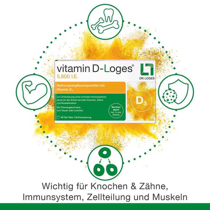 Vitamin D-Loges 5.600 I.E. Kautabletten, 30 St