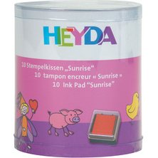 Set de tampons encreurs 'Sunrise', boîte transparente