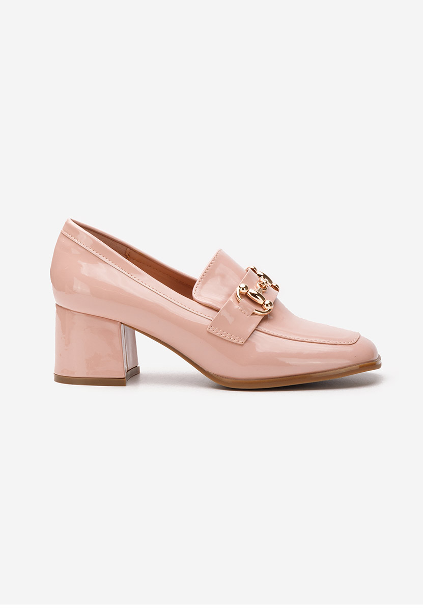 Mocassins à talon roses Ixea V2
