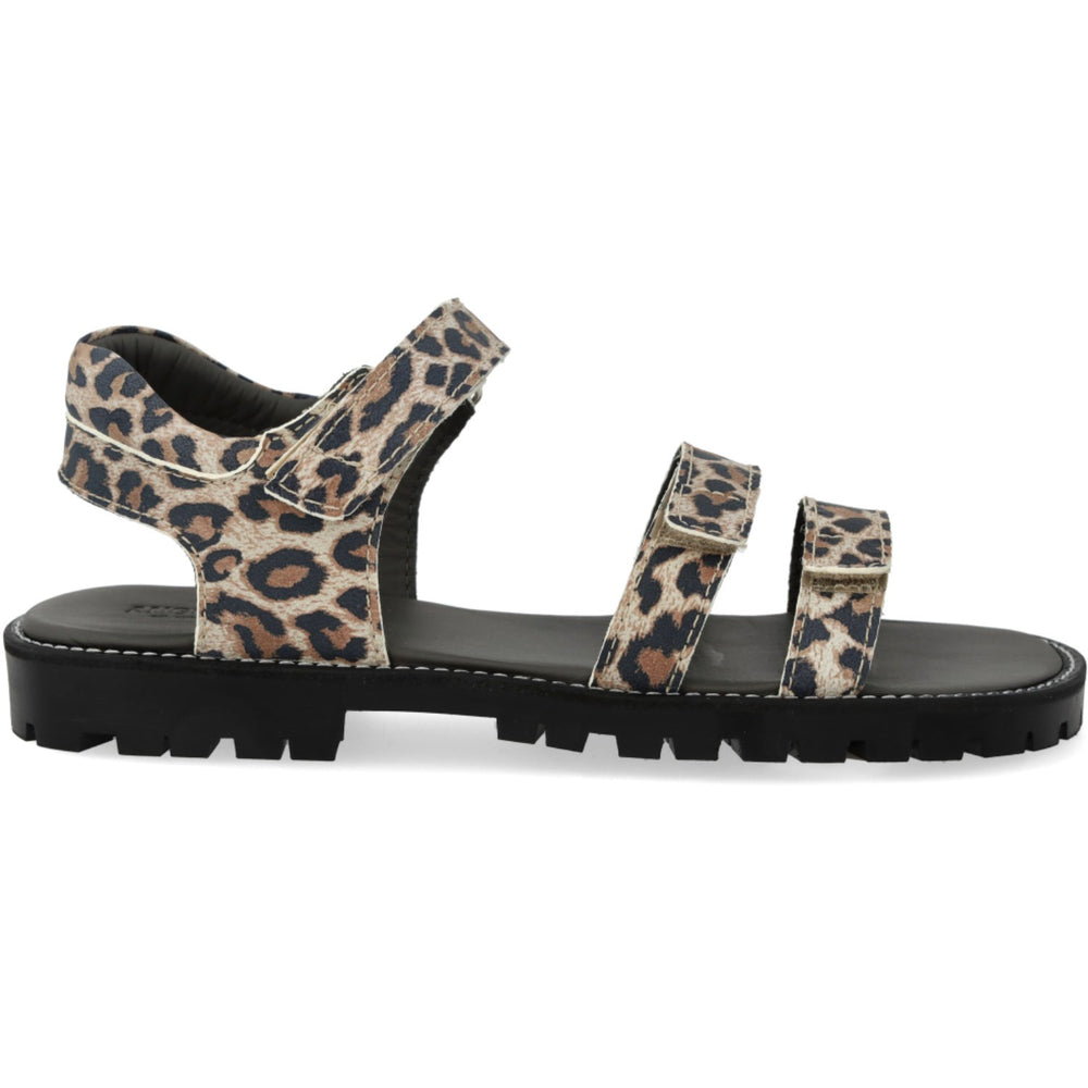 Køb Angulus Leopard Suede Justerbar Lædersandal Med Velcro