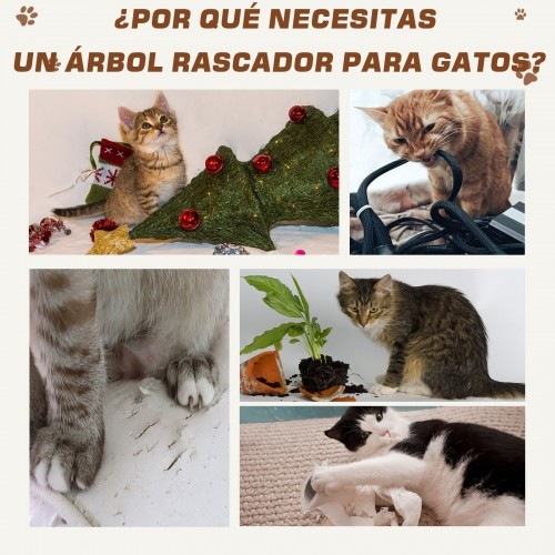 Arranhador para Gatos PawHut, Cinza