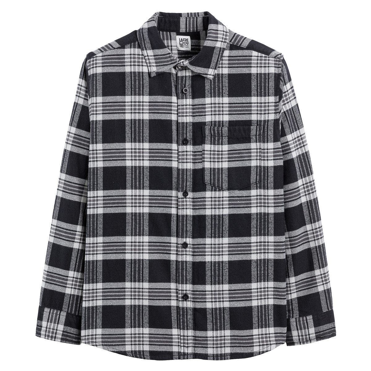 COLEÇÕES LA REDOUTE<br>Camisa xadrez de manga comprida