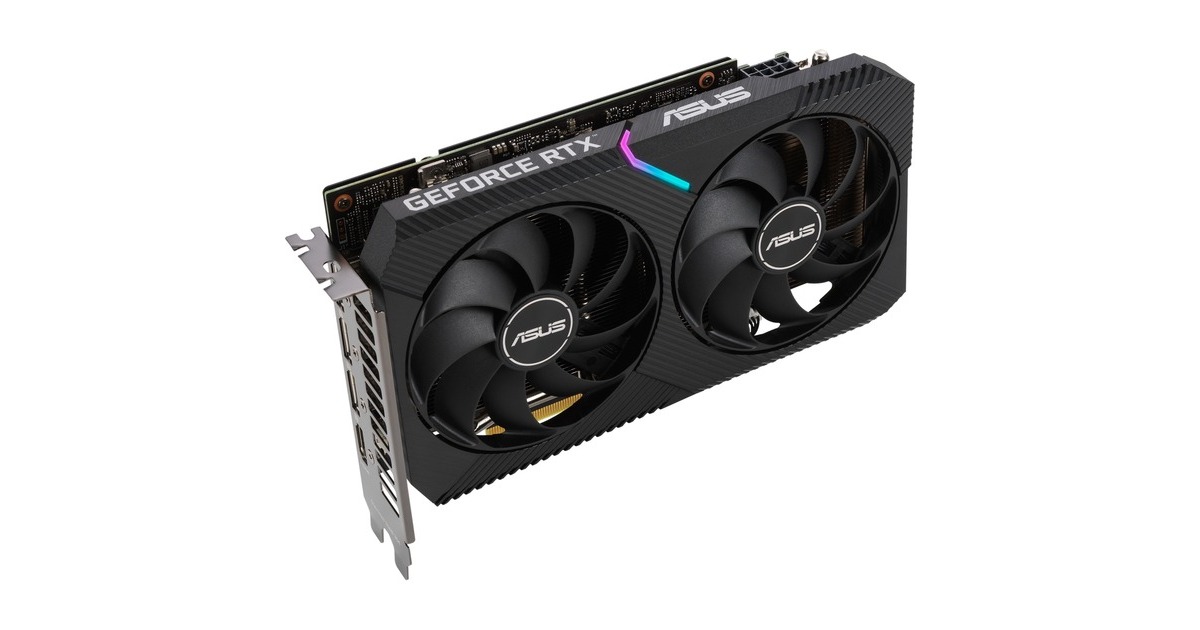 ASUSDUAL GeForce RTX 3060 V2 grafische kaart  (LHR, 1x HDMI, 3x DisplayPort)