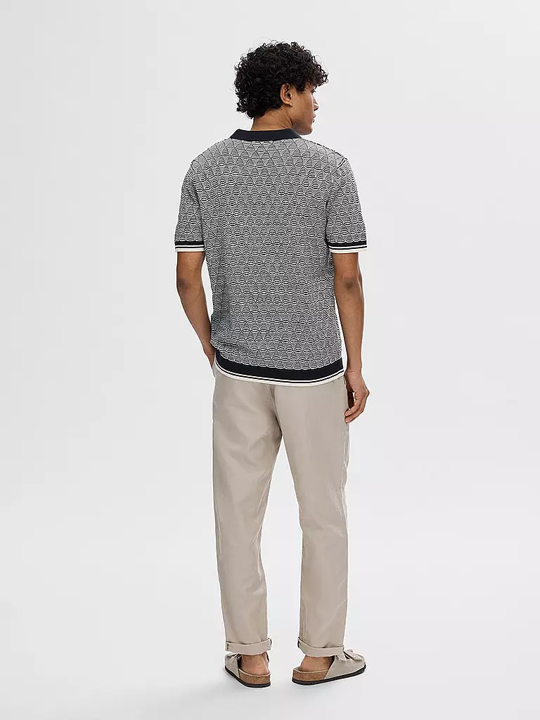 SELECTED Poloshirt SLHWIFI dunkelblau