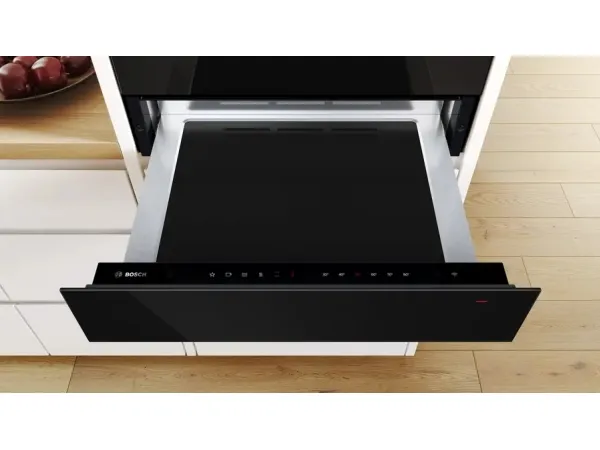 Bosch Serie | 8 BIC7101B1 - Varmeskuffe - til indbygning - niche - bredde: 56 cm - dybde: 55 cm - højde: 14 cm - sort