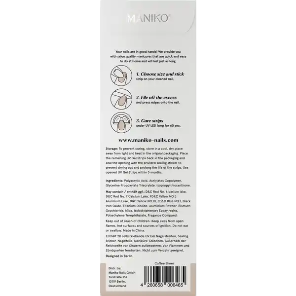 UV Gel Strip Coffee Sheer