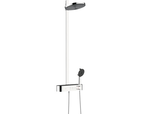 Douchekolom incl. thermostaat hansgrohe Pulsify S 260 2jet eco met ShowerTablet Select 400 chroom/grafiet 24241000