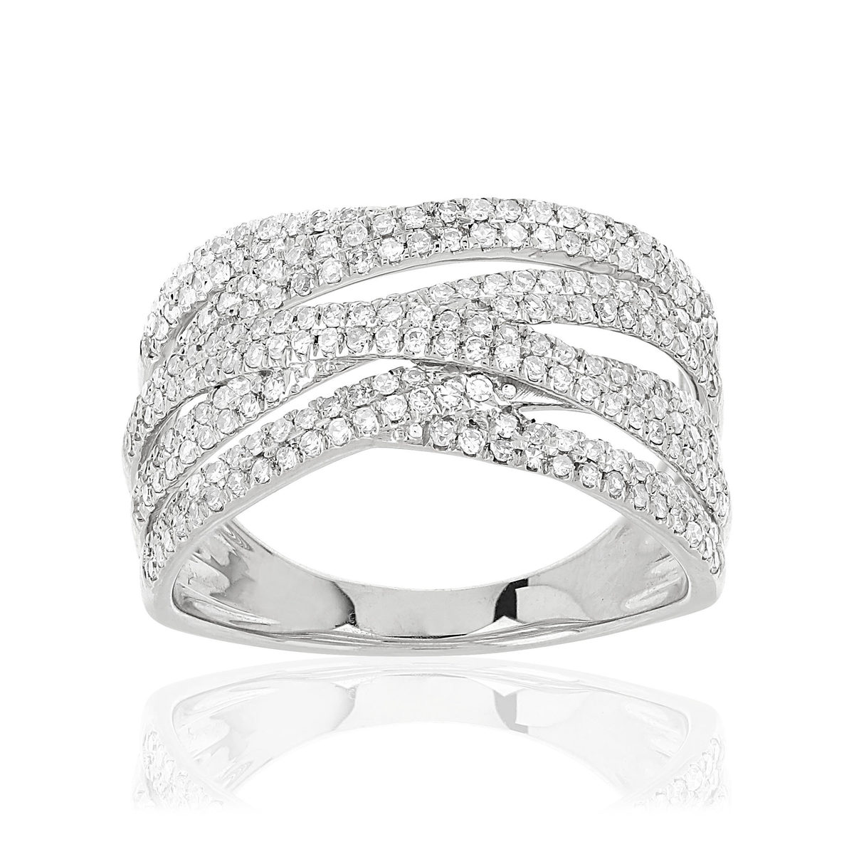 Bague MATY Or 750 blanc Diamants blancs