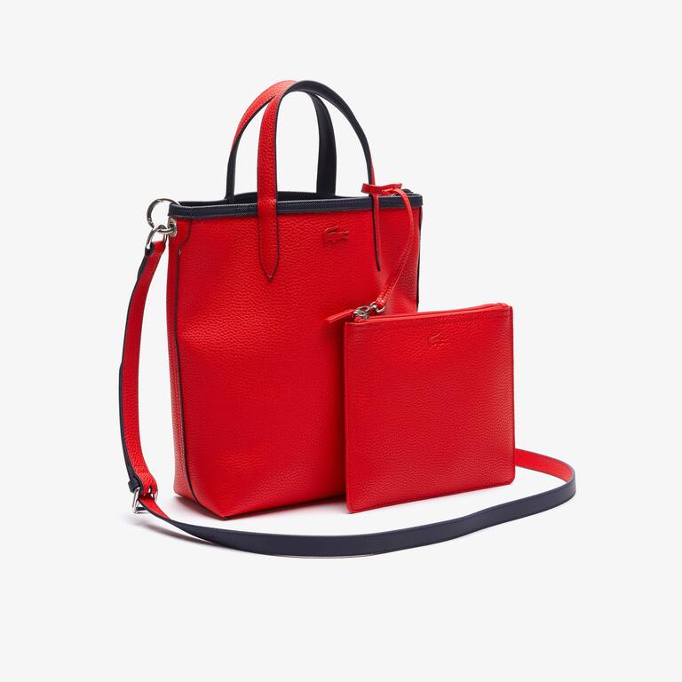 Sac cabas réversible Anna en toile enduite Sacs à main & Cabas - Bleu - Lacoste - Femme