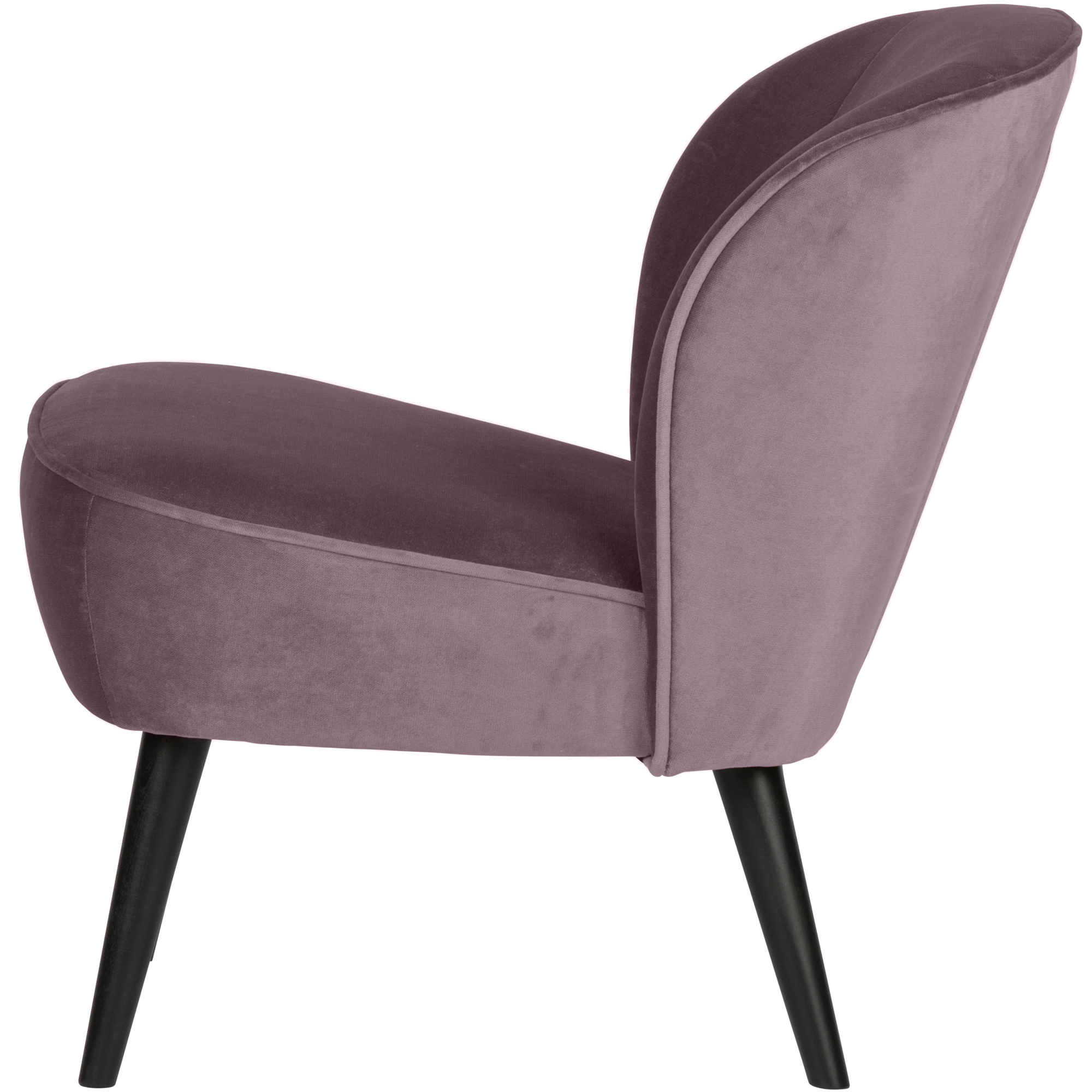 Fauteuil Sara Sara Fauteuil - Fluweel - Warm lila