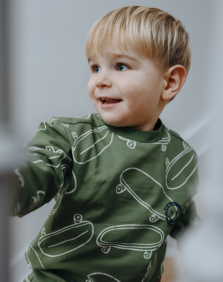 Sweatshirt SEJER SKATEBOARDS in elm green