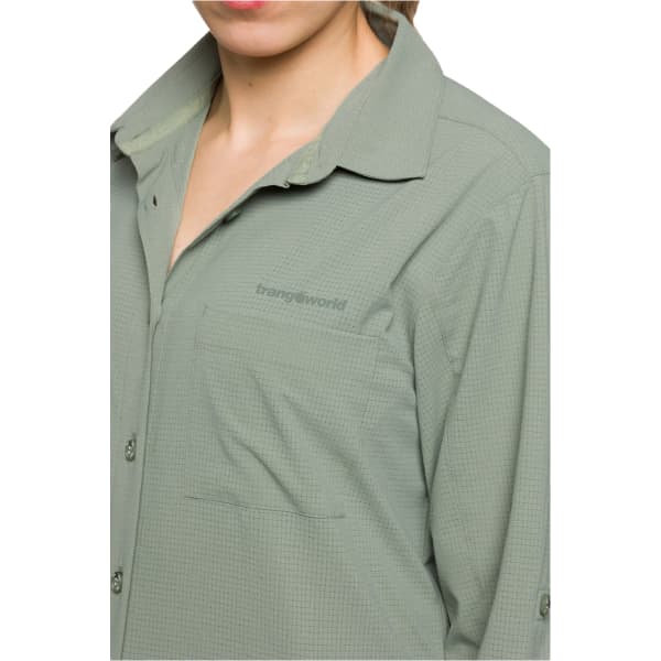 Chemise randonnée TRANGOWORLD ARDONES VN W ICEBERG GREEN