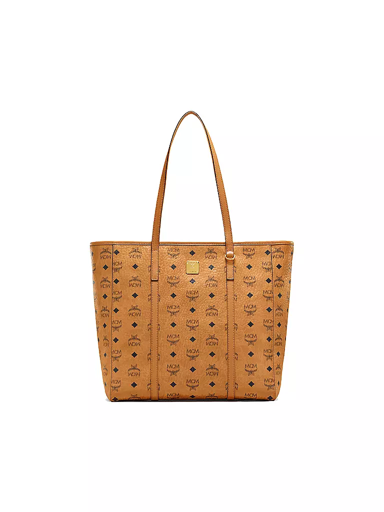 MCM Tasche - Shopper TONI VISETOS Medium braun