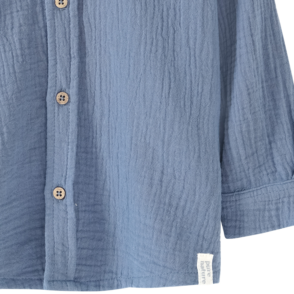 Topolino Pure Collection Jungen Musselin-Hemd mit Kentkragen blau