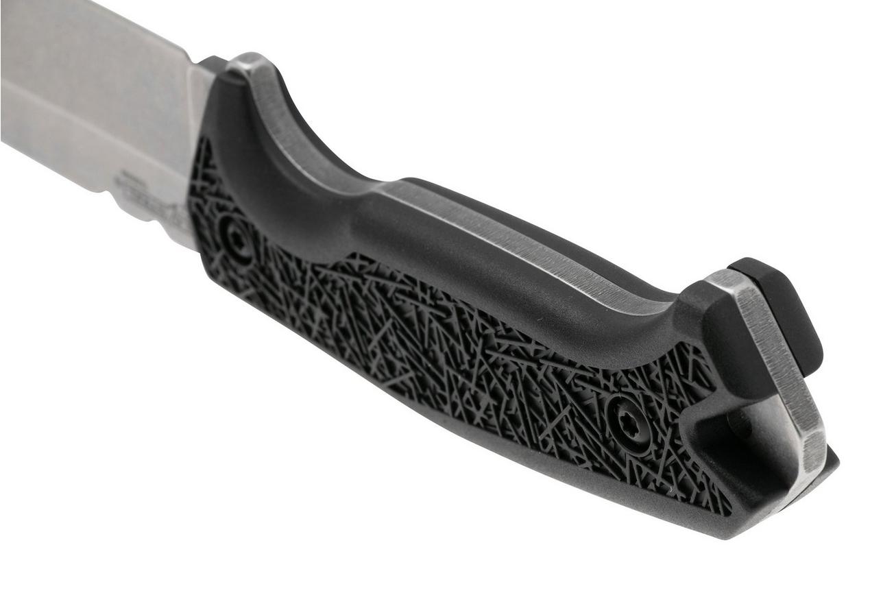 Cold Steel Standard Warcraft Tanto 13SSB, Stonewashed 4034 SS, Black GFN vaststaand mes, Lynn C Thompson design