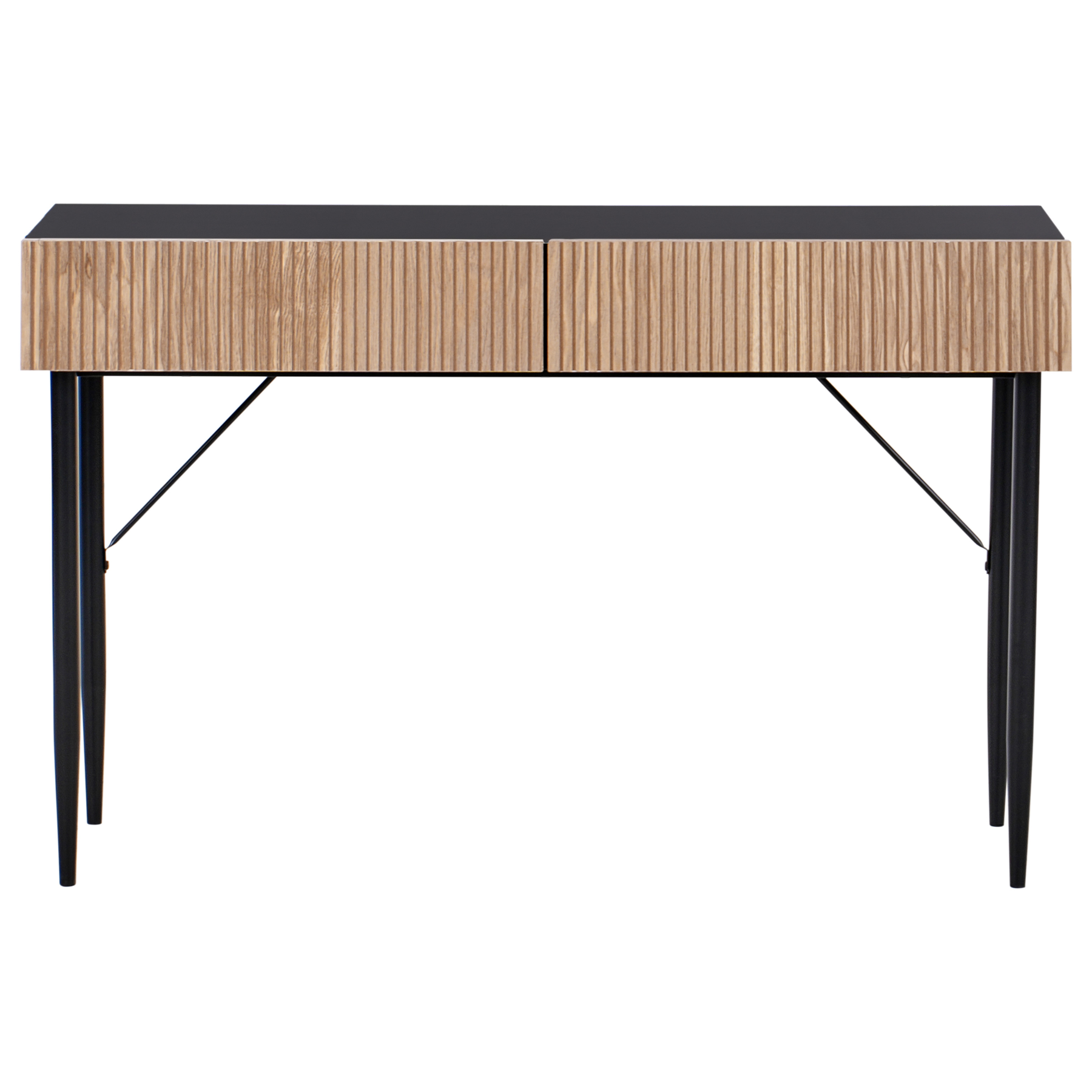 Beliani - BLYTHE - Consoletafel - Zwart|Bruin - MDF