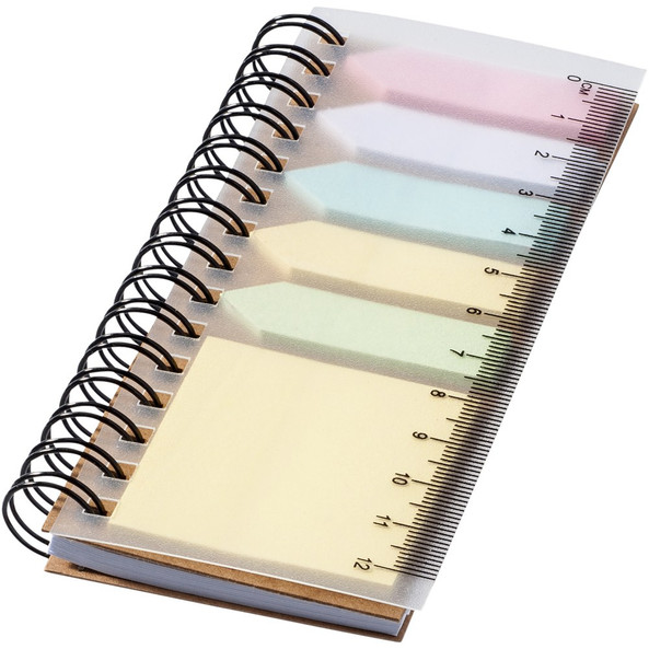 EgotierPro 106736 - Carnet Spirale avec Notes Adhésives Colorées