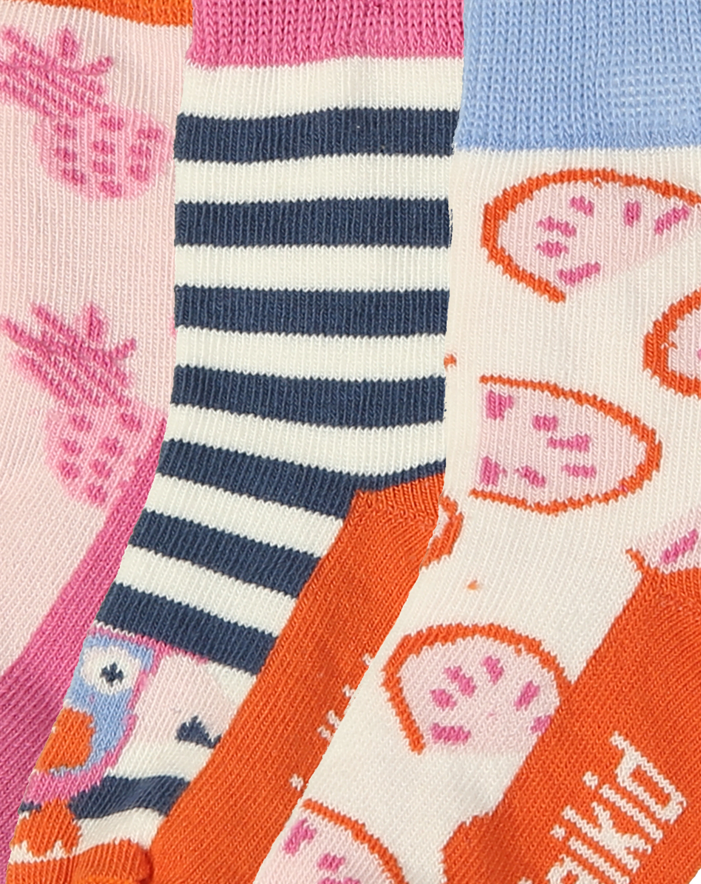 Strümpfe ANANAS 3er Pack in rosa/blau
