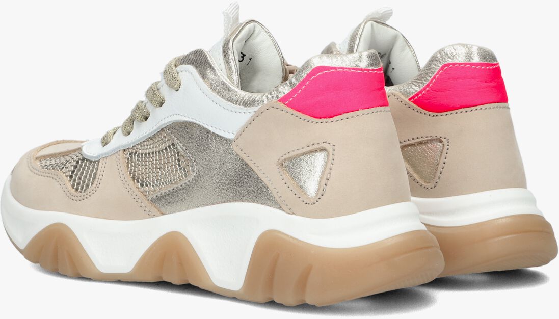 BRAQEEZ gouden braqeez lage sneakers gwen garda