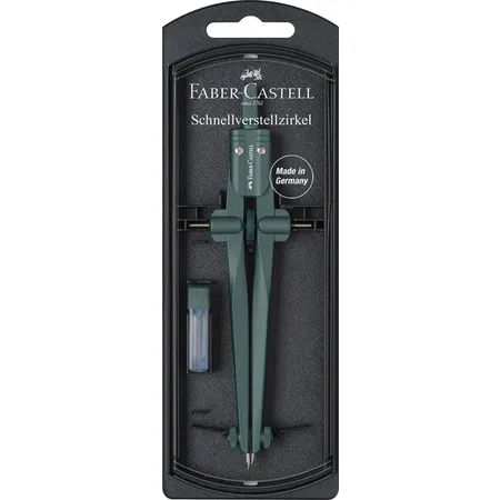 Faber-Castell Zirkel Schnellverstellzirkel Stream 2023, 1 Stück, 2-fach sortiert