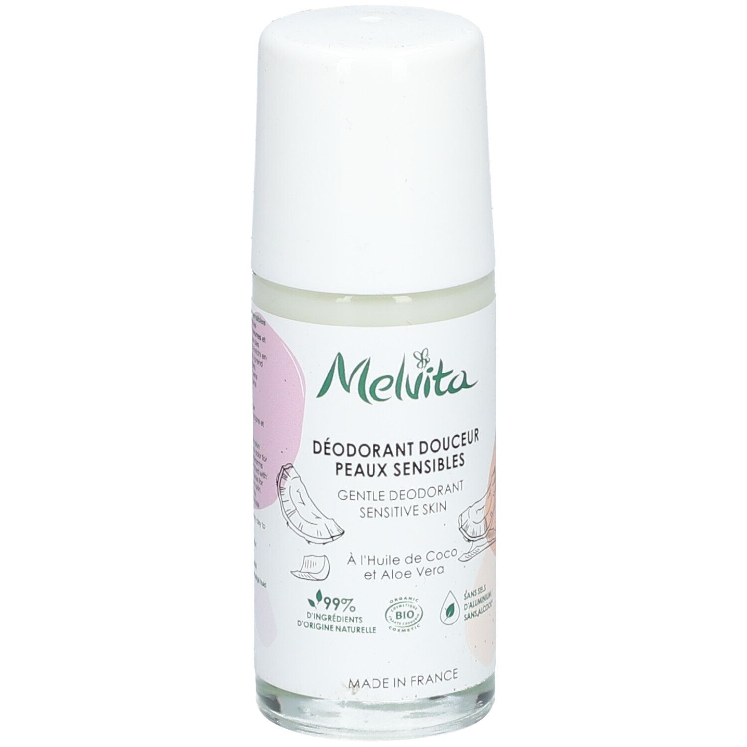 Melvita Les Essentiels Deodorant Douceur Roll-on Empfindliche Haut