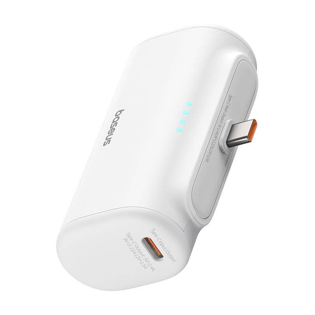 Powerbank Baseus Compact 5000mAh, 20W, USB-C (biły)
