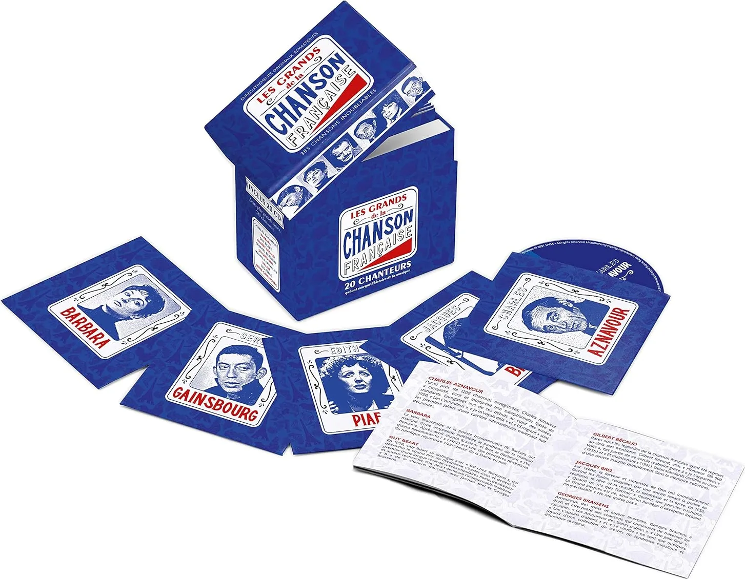 Les grands de la chanson française Édition Limitée (20 CD) Disques CD