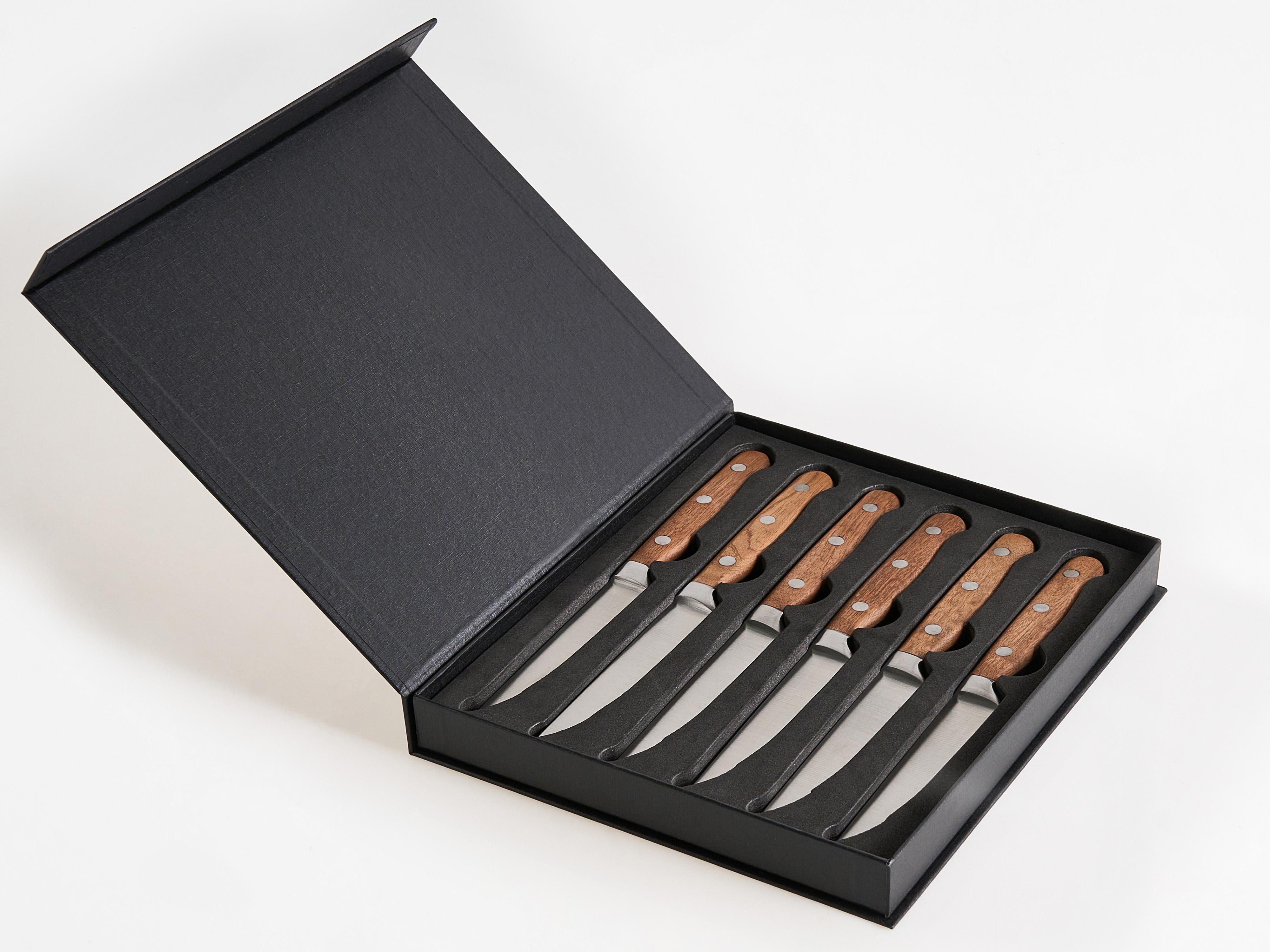 Set van 6 steakmessen NAGANO Bruin