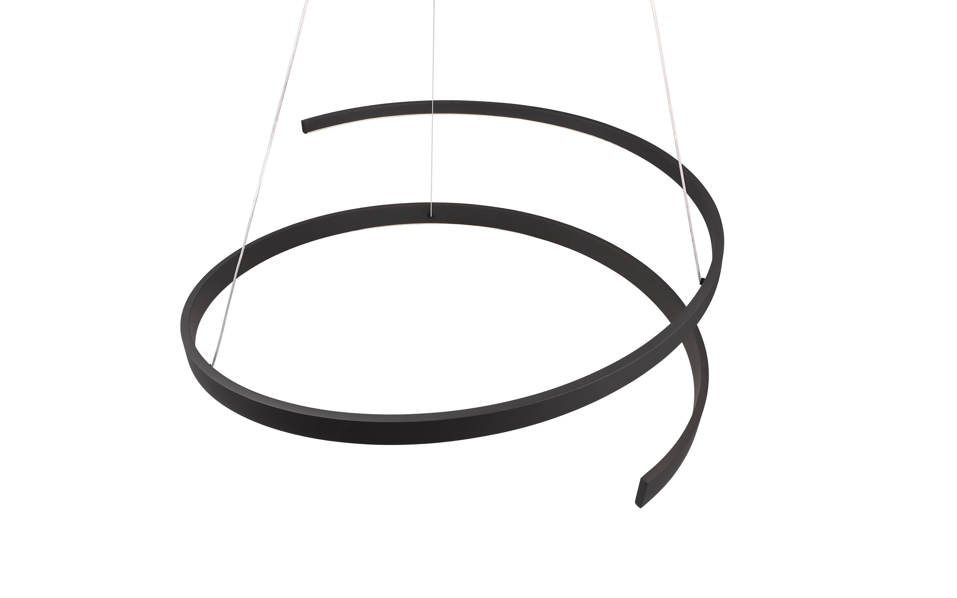 LED-Pendelleuchte Cinque Cinardi, schwarz, inkl. Dim to Warm Funktion