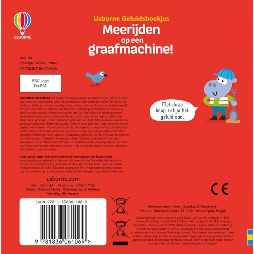 uitgeverij usborne meerijden op een graafmachine!