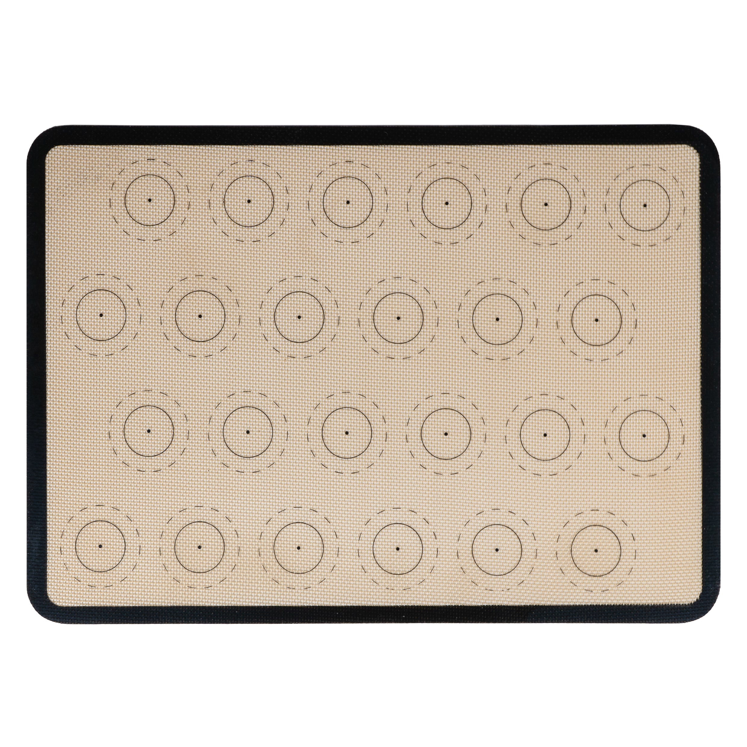 Krumble Siliconen bakmat met 24 cirkels - Zwart