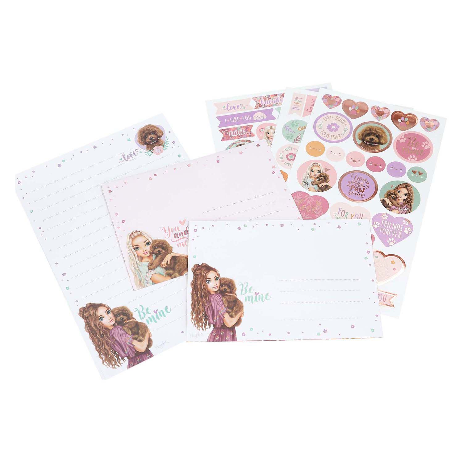TOPModel Briefpapier Floral