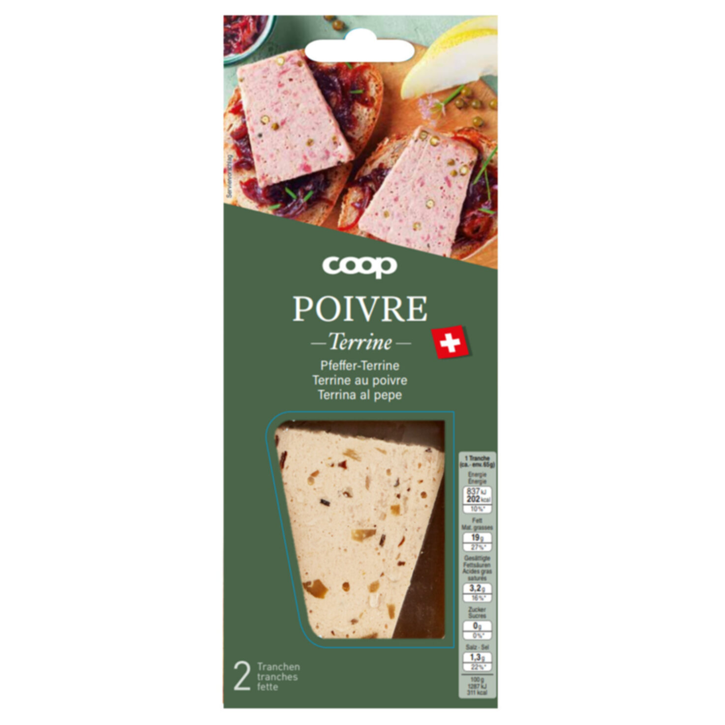 Pfefferterrine 2 Tranchen 2x65g