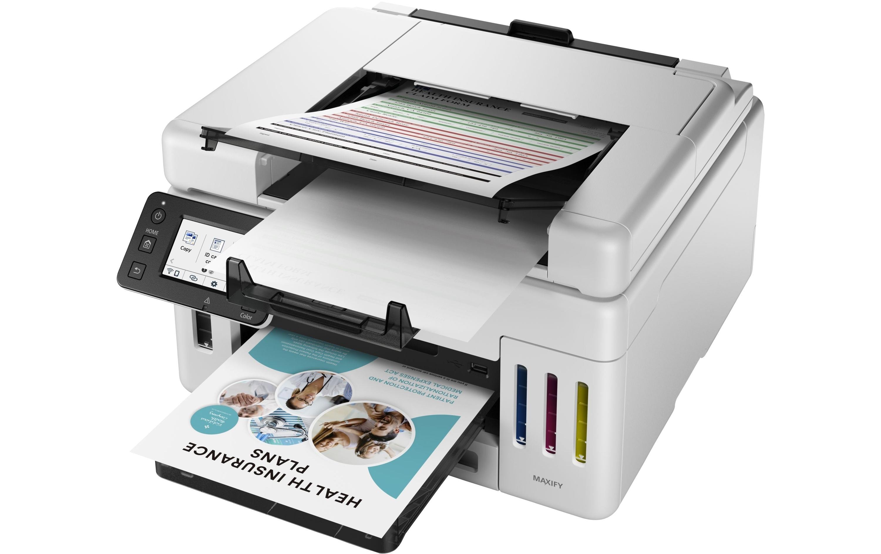 Multifunktionsdrucker GX6550<br>Multifunktionsdrucker mit nachfüllbaren Tintentanks mit hoher Reichweite für den hochproduktiven Druck von Dokumenten