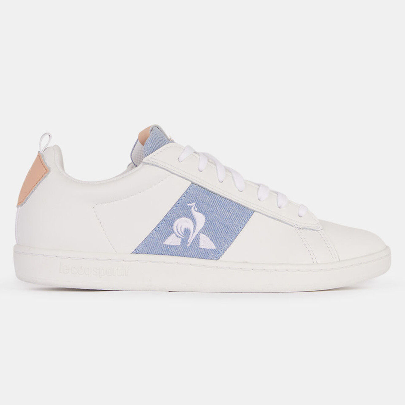 Le Coq Sportif Baskets en Cuir Courtclassic blanc/belu