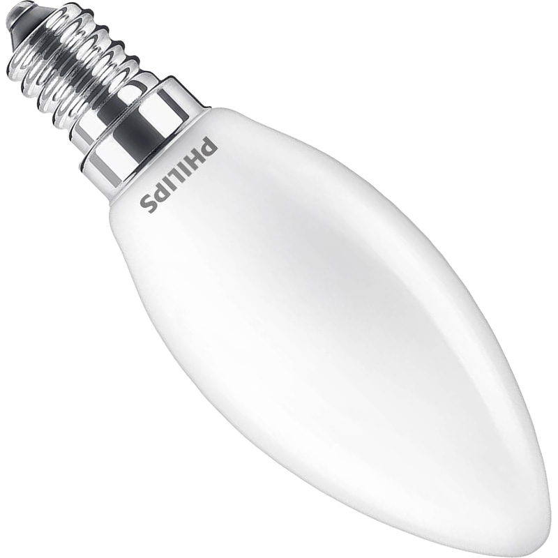 Philips LED lamp kaars mat E14 3.4W 2200K-2700K Dimbaar