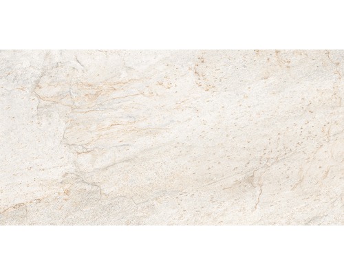 Porseleinen wand- en vloertegel Quarziet Blanco 32 x 62,5 x 0,9 cm
