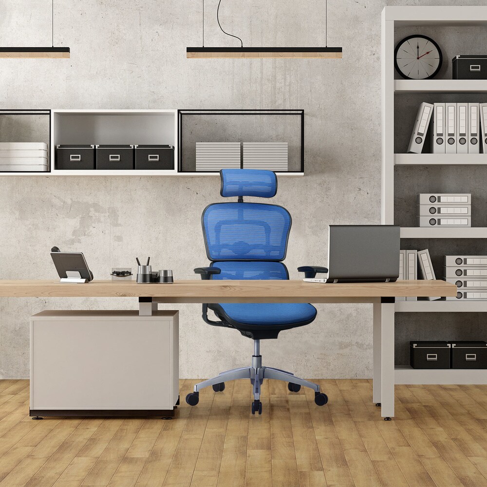 Luxus Chefsessel ERGOHUMAN EDITION Netzstoff mit Armlehnen (höhenverstellbar) hjh OFFICE