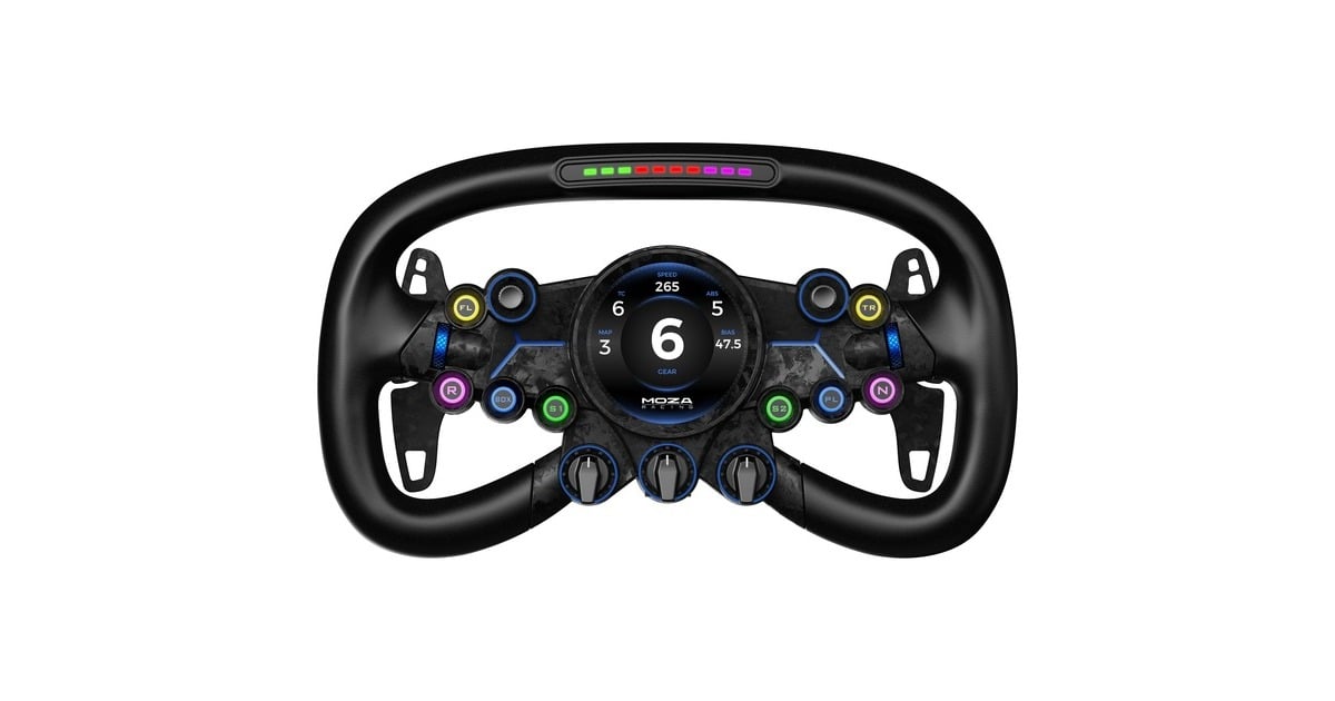MOZAVision GS stuur add-on  (Zwart/carbon, Tweedekans)