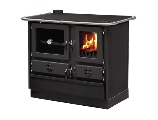 INTERSTOVES - Poêle à bois Cuisinière à bois magnum en fonte | sortie côté gauche - noi...