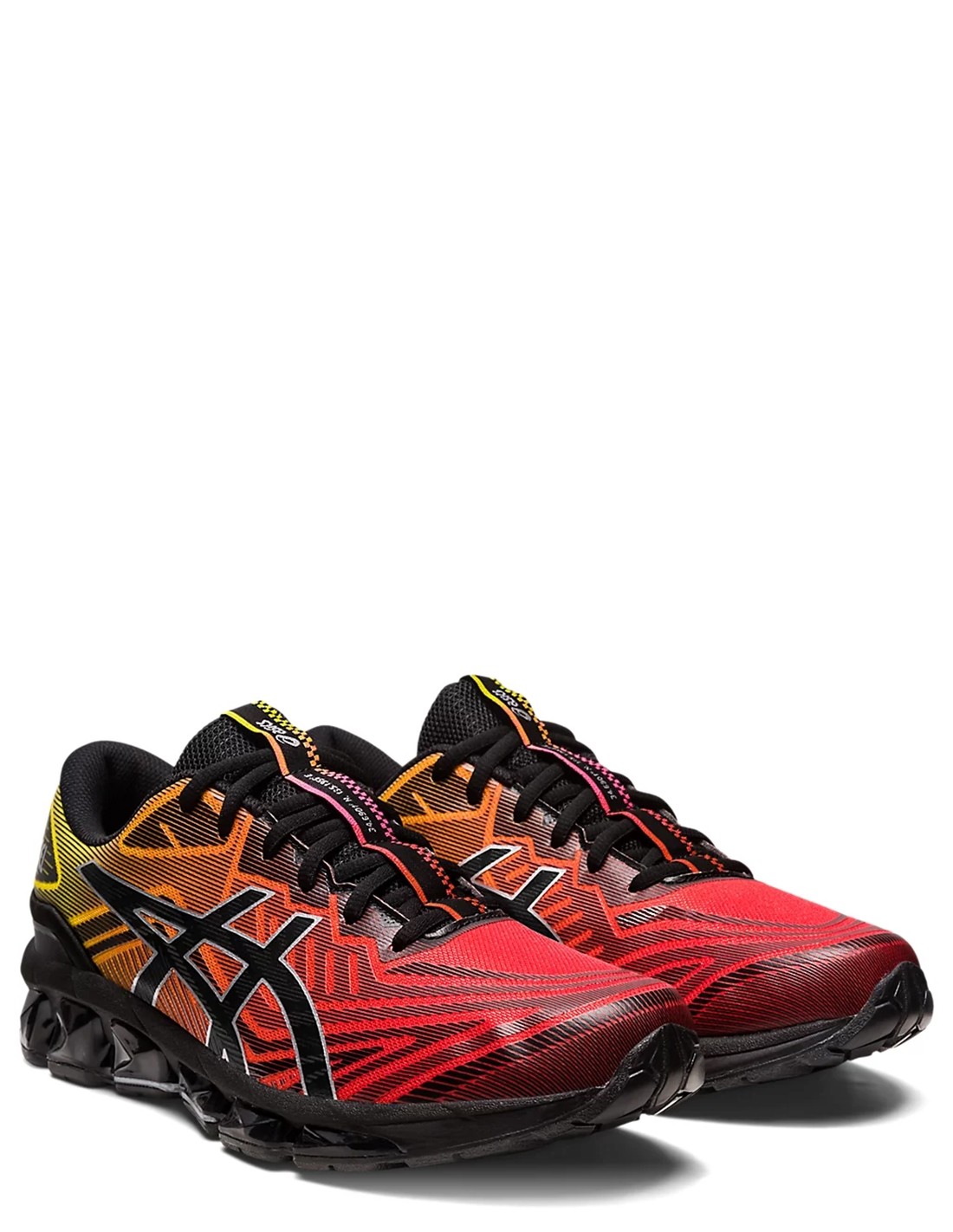 asics Sneakers running homme gel-quantum 360 VII noir/rouge/orange/jaune