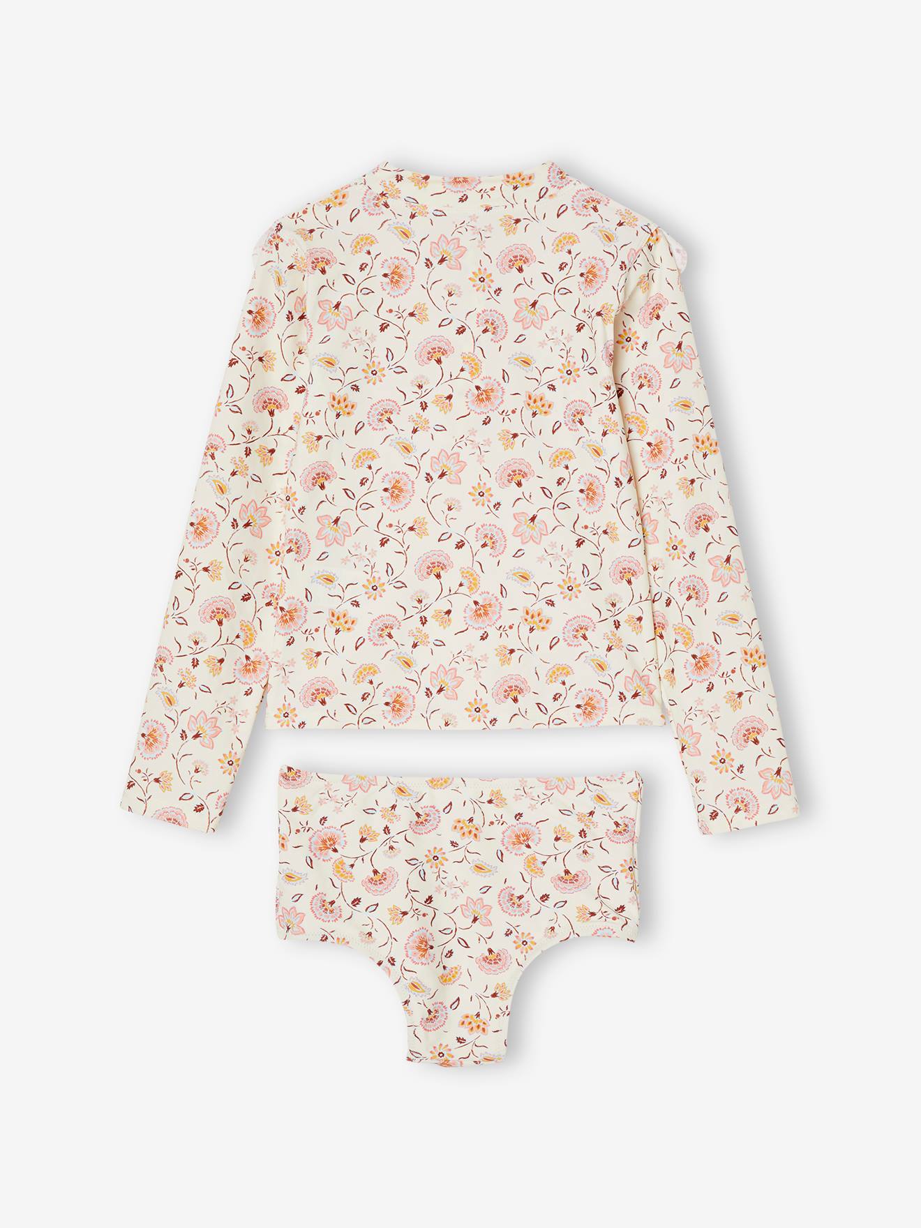 Conjunto de banho anti-UV para meninas