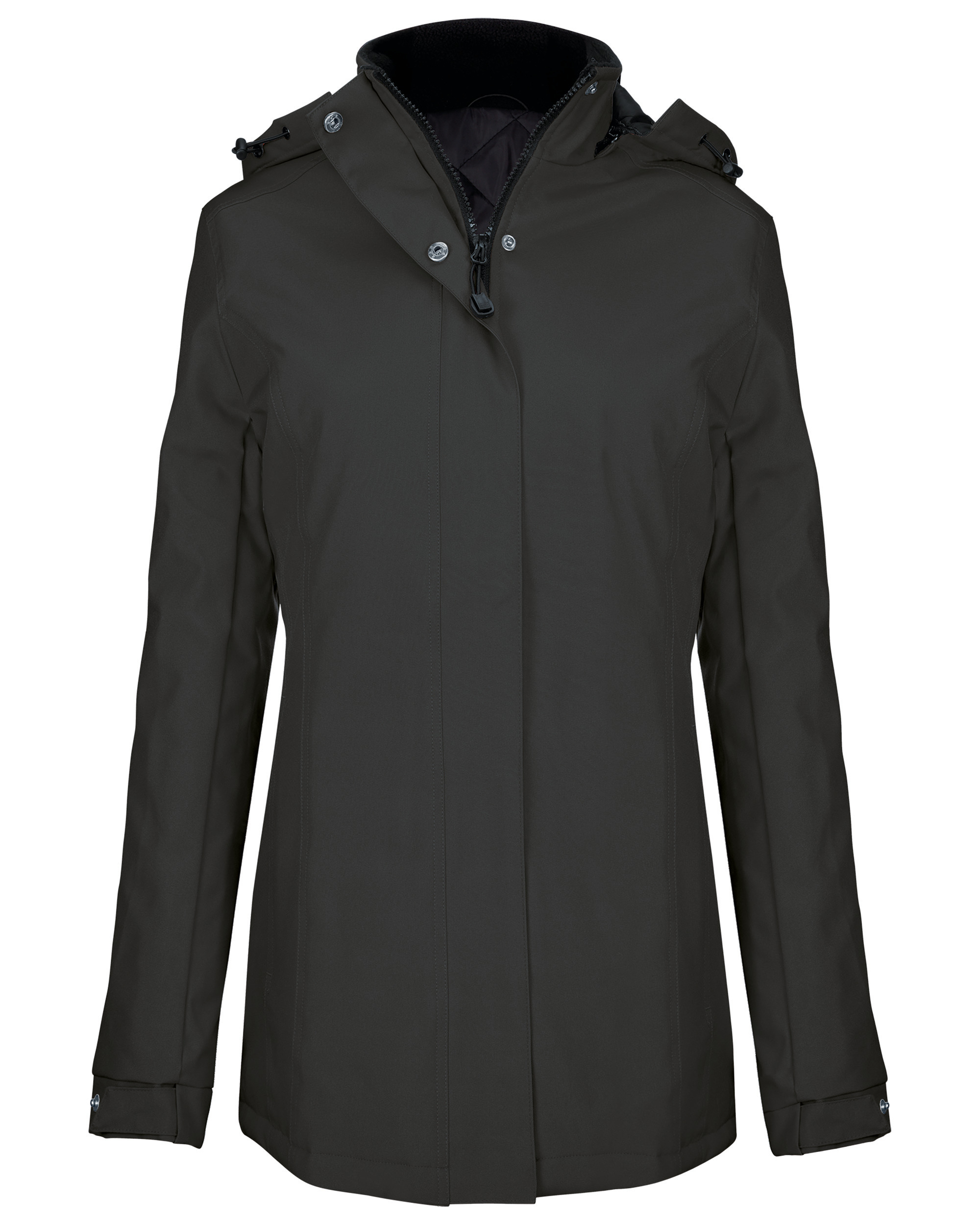 Kariban K6108 - Parka Femme Élégante avec Capuche Amovible