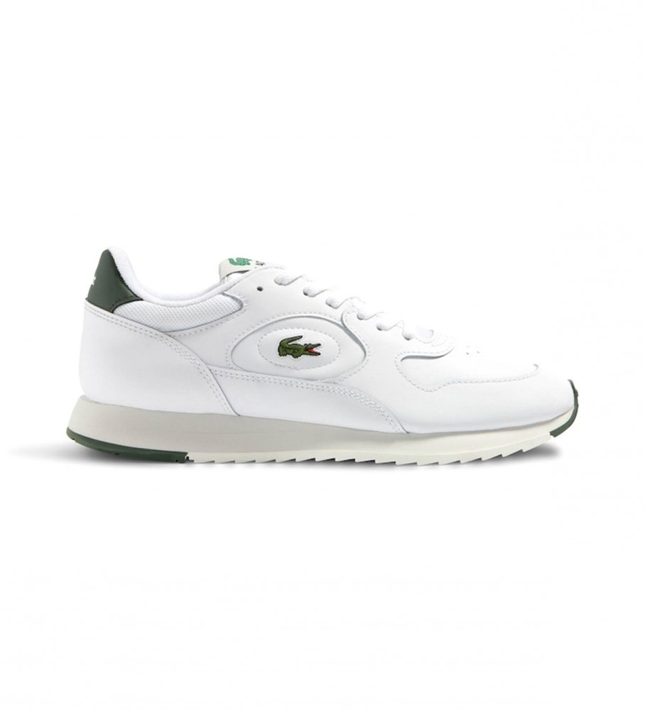 Tênis Lacoste Linetrack de couro branco