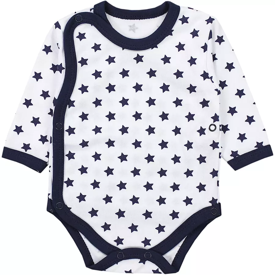 TupTam Baby Langarm Wickelbody im 5er Set mintweiß
