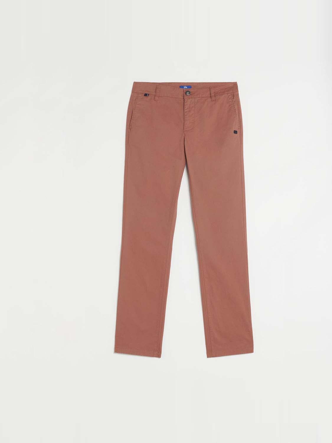 Pantalon Chino Homme Coton Orange
