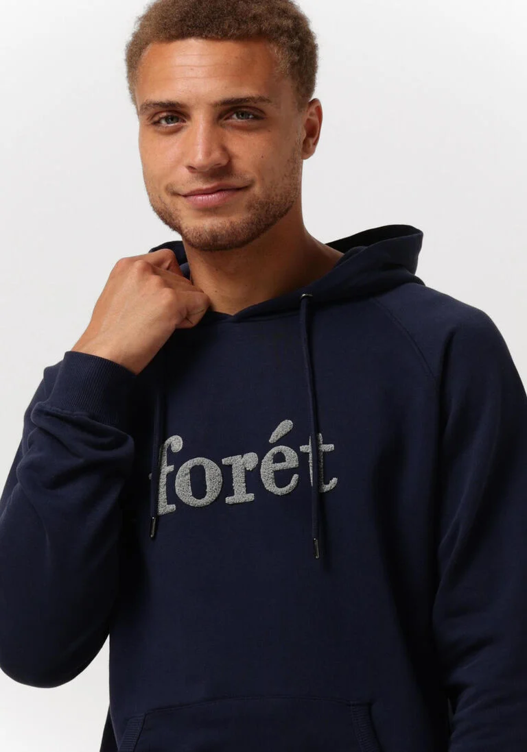 FOR\u00C9T donkerblauwe for&eacute;t trui maple hoodie